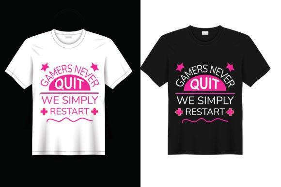 Gamers Never Quit: A Versatile Vector T-Shirt Design