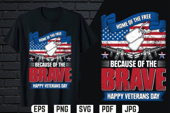Happy Veterans Day T-shirt Design for Crafters