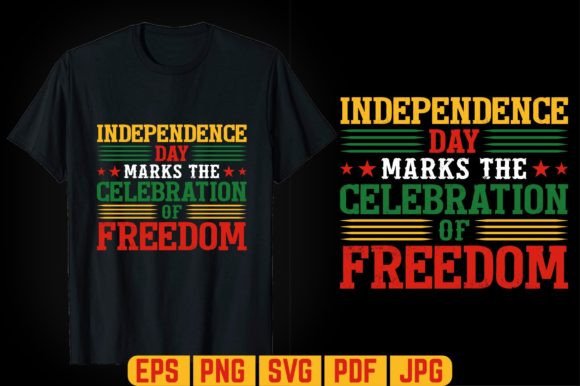 Independence Day Marks T-shirt Design: A Graphic Template Review