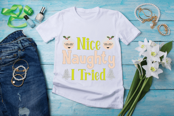 Nice Naughty SVG T-shirt Design: A Versatile Graphics Asset