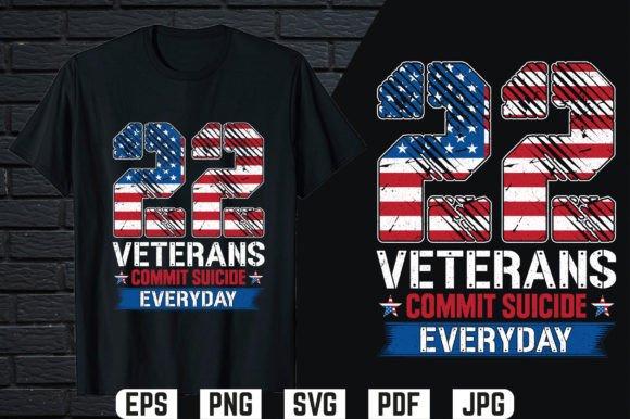 Review: 22 Veteran Commit Suicide T-shirt Design