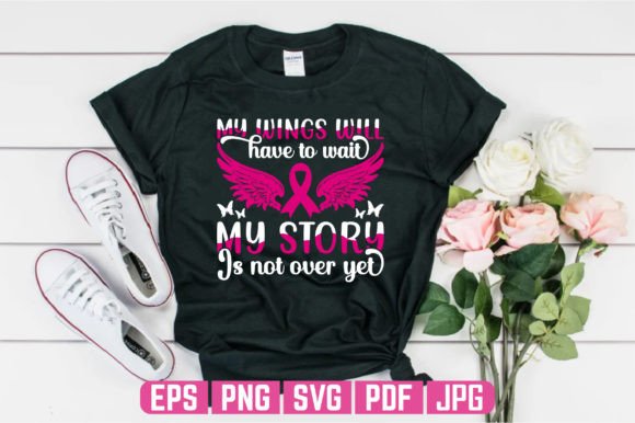 Review: My Wings Breast Cancer T-shirt Design for Graphics