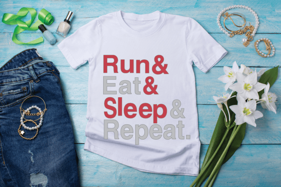 Run and Eat SVG T-shirt Design Review