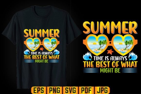 Summer Time Typography T-shirt Design for Graphics