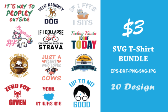 SVG T-Shirt Bundle: A Versatile Design Collection