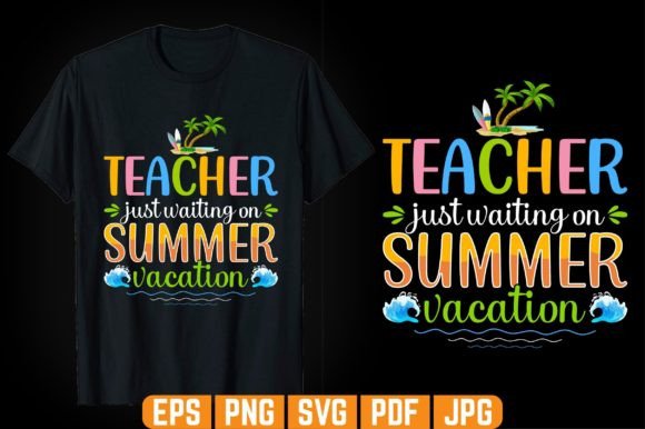 Teacher Just Waiting Tshirt Design Review