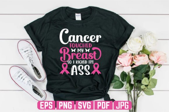 Touched My Breast Cancer T-Shirt Design: A Graphics Gem